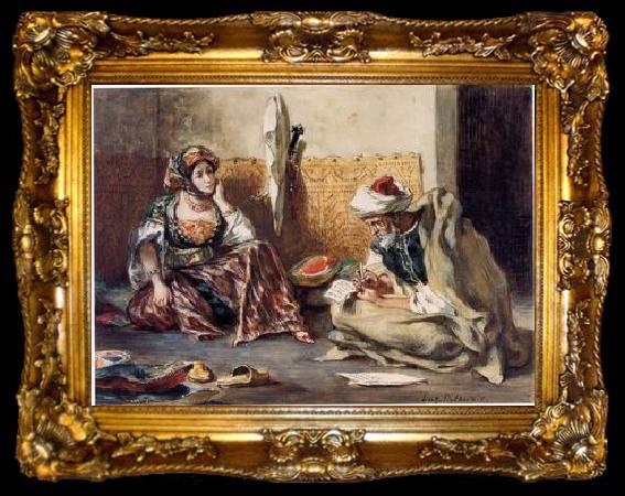 framed  unknow artist Arab or Arabic people and life. Orientalism oil paintings  395, ta009-2